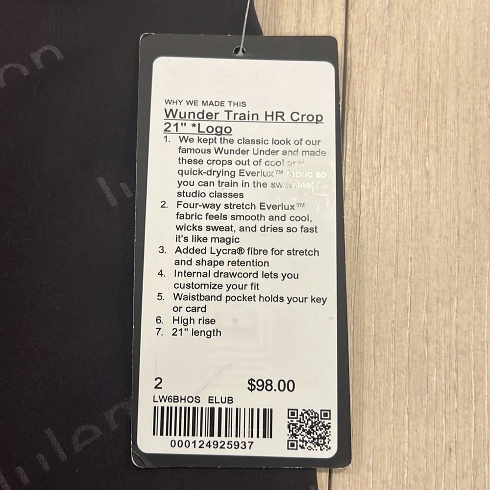 Lululemon wunder under limited edition leggings